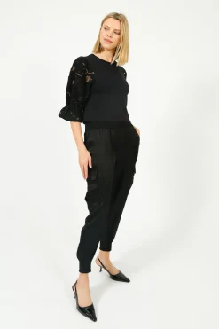 5A7 Giles Pant in Black