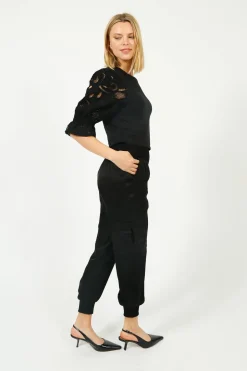 5A7 Giles Pant in Black