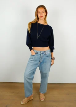 AGOLDE 90's Crop Pant in Replica Washed Indigo