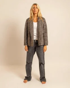 AOKYANOS Cuba Printed Mendoza Jacket in Black