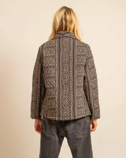 AOKYANOS Cuba Printed Mendoza Jacket in Black