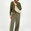 AV Dirow Trousers in Taupe Stripe