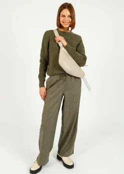 AV Dirow Trousers in Taupe Stripe