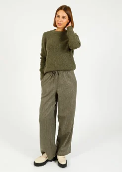 AV Dirow Trousers in Taupe Stripe