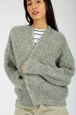 AV East 19 Open Cardigan in Tortue Melange