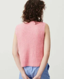 AV East 19 SL Knit Vest in Orchid Chine