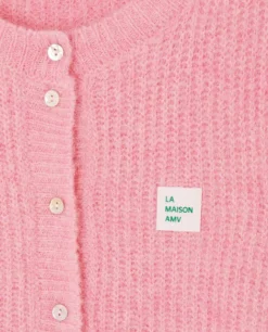 AV East 19 SL Knit Vest in Orchid Chine