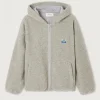 AV Hoki Fleece Hooded Jacket in Grey Melange