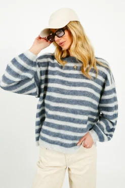 AV Nenbay Stripe Knit in Polar, Tornado