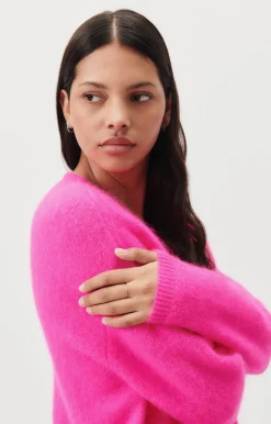 AV Vitow Cardi in Rose Fluro Chine