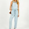 BD Pocket Jumpsuit in Coastal Spray