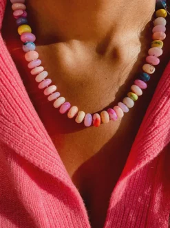 BON BON Chunky Opal Tuttifrutti Necklace