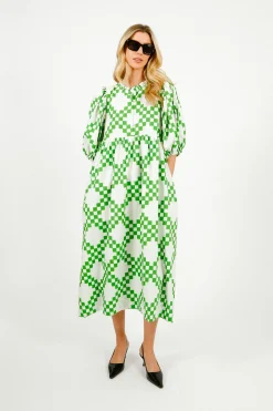 BONTE Briony Dress in Apple Green