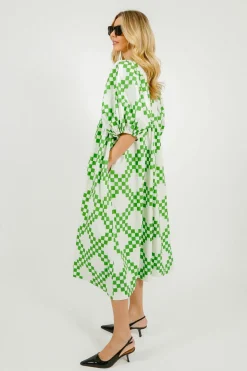 BONTE Briony Dress in Apple Green