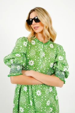 BONTE Loane Dress in Apple Green