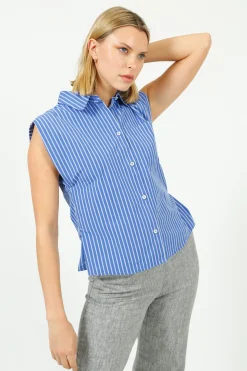 BR Galice Striped Shirt in Blue
