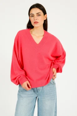 C-RUSH Sanita Oversized V in Rosebloom