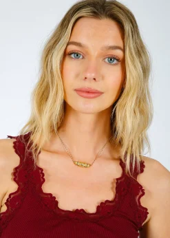 DELPHES 133 Barrel Charm Necklace