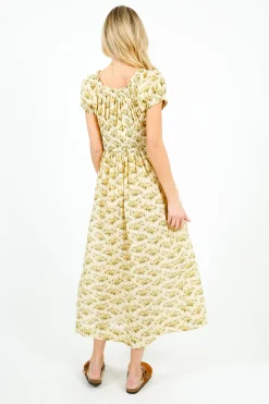 DOEN Ashlynn Dress in Citron Rosier Floral