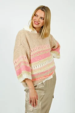 Du0026D Elvina Knit in Pink Shade