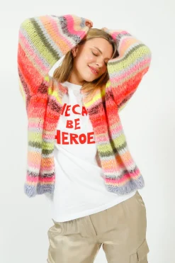 Du0026D Gabi Cardigan in Bold Multi