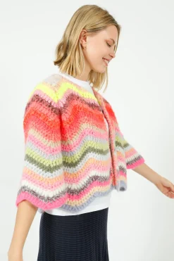 Du0026D Ginza Cardigan in Bold Multi