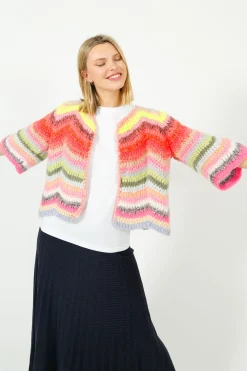 Du0026D Ginza Cardigan in Bold Multi