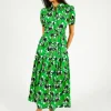 DVF Jonah Dress in Iris Green