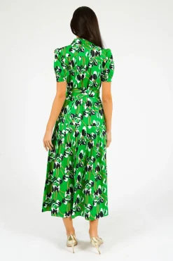 DVF Jonah Dress in Iris Green