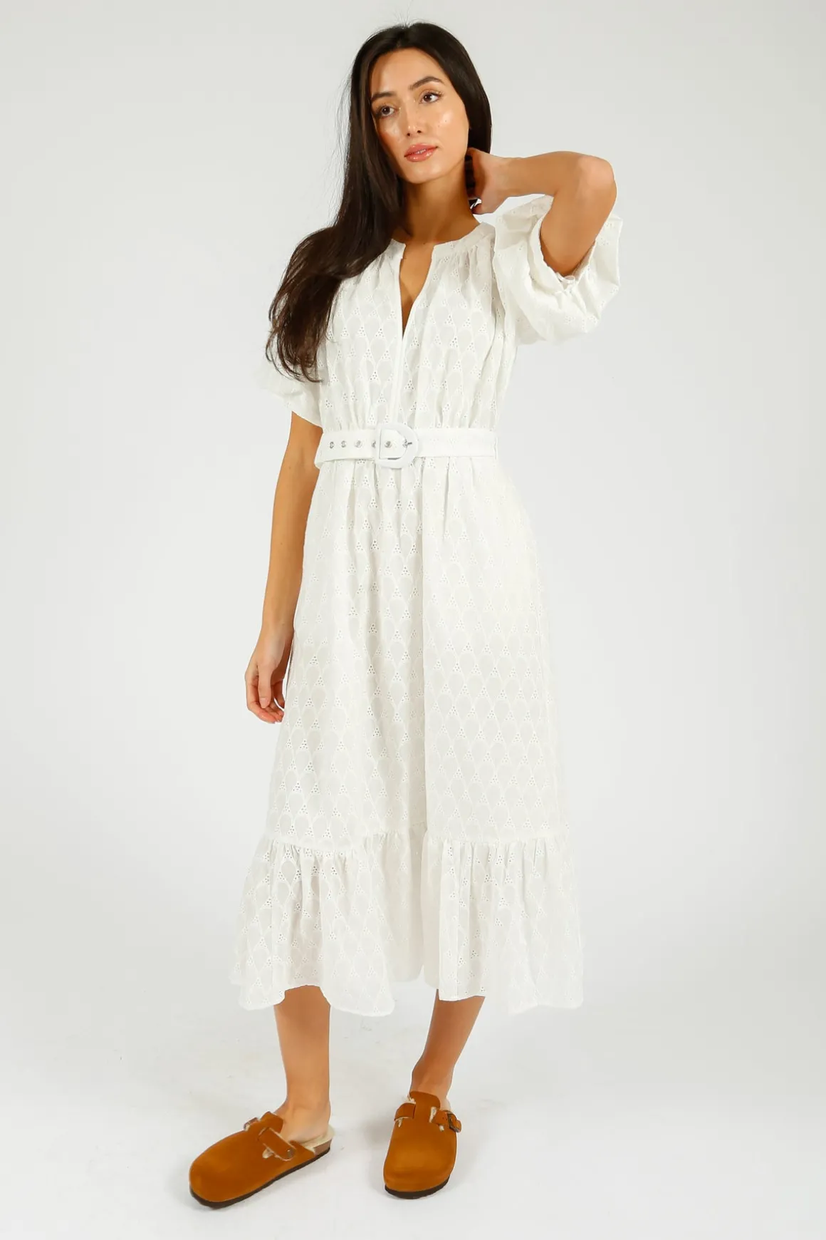 DVF Polina Dress in Ivory