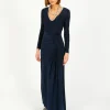 DVF Raffi Dress in Metallic Midnight
