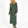 DVF Tori Dress in Chains Spots Black