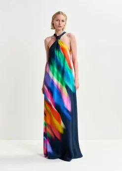EA Halinki Knot Maxi Dress in Dark Sapphire