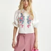 EA Heartfelt Embellished Shirt in White