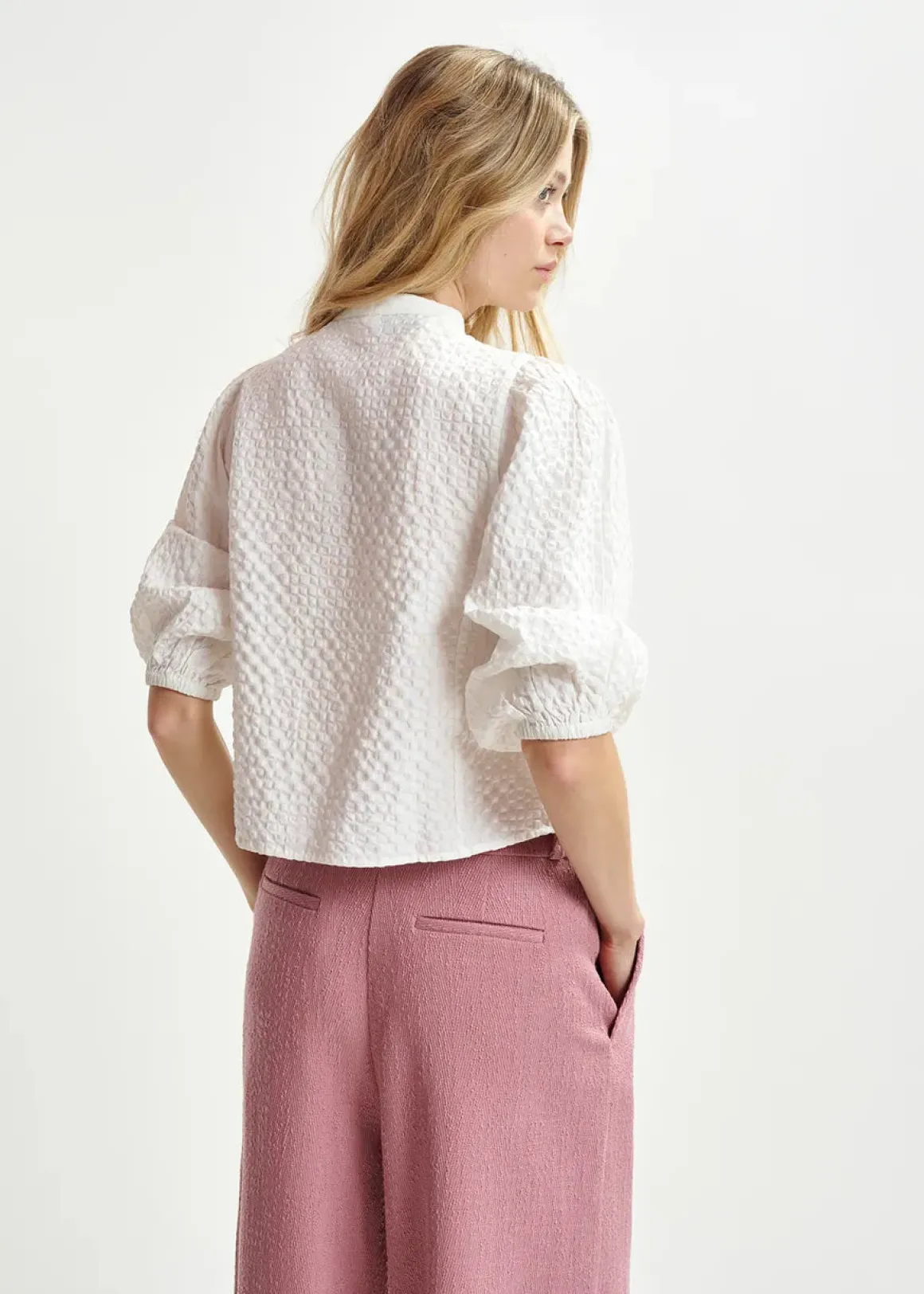 EA Heartfelt Embellished Shirt in White