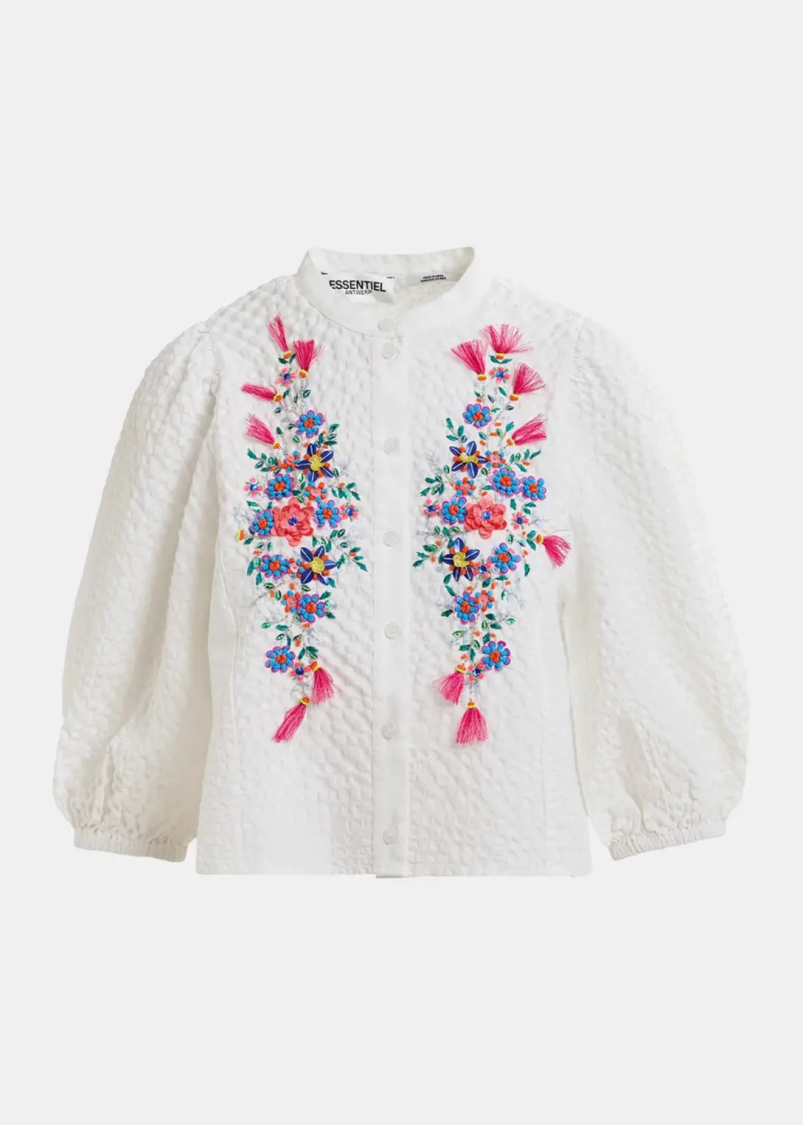 EA Heartfelt Embellished Shirt in White