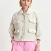 EA Hecks Cropped Jacket in Sour Cream