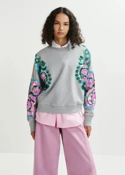 EA Hecrazy Embroidered Sweatshirt in Nimbus Cloud