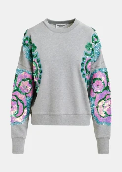 EA Hecrazy Embroidered Sweatshirt in Nimbus Cloud