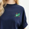 EA Hicecream Embroidered Tee in Dark Sapphire