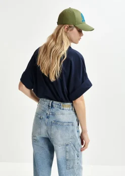 EA Hicecream Embroidered Tee in Dark Sapphire