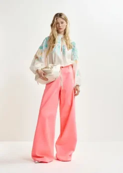 EA Hitrus Appliqued Top in Off White