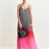 EA Hyacinth Pleated Maxi Dress in Virtual Pink