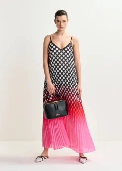 EA Hyacinth Pleated Maxi Dress in Virtual Pink