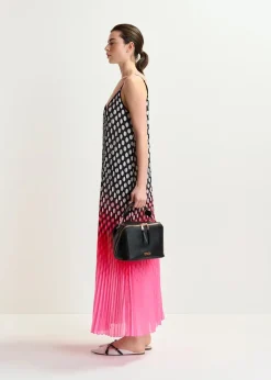 EA Hyacinth Pleated Maxi Dress in Virtual Pink