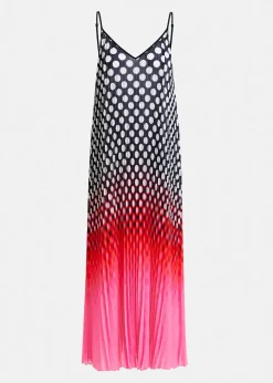 EA Hyacinth Pleated Maxi Dress in Virtual Pink