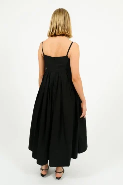 EP DR3209 Tie Front Dress in Black