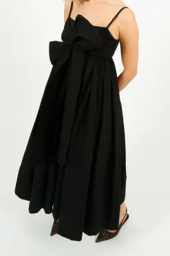 EP DR3209 Tie Front Dress in Black