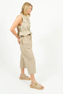 EP PT1601 Cropped Elastic Waist Cullottes