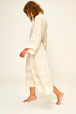 FAUNE Dahlia Dress in Oyster